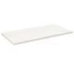 vidaXL Dessus de table blanc 100x60x2,5 cm bois de pin massif