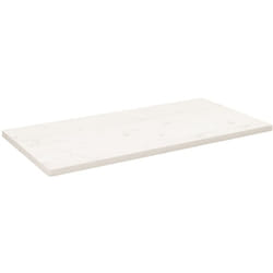 Dessus de table blanc 110x60x2,5 cm bois de pin massif Vidaxl