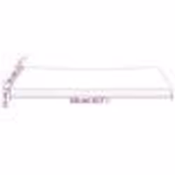 vidaXL Dessus de bureau blanc 110x55x2,5 cm bois massif de pin