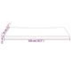vidaXL Dessus de bureau blanc 110x55x2,5 cm bois massif de pin
