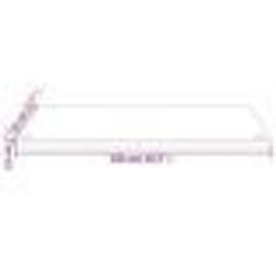 vidaXL Dessus de bureau blanc 110x55x2,5 cm bois massif de pin