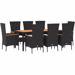 Cet ensemble de salle à manger de jardin tendance, au design élégant et contemporain, est un excellent choix pour manger ou v ...