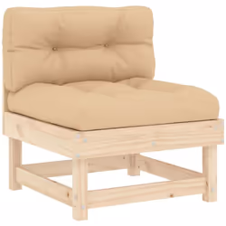 Ce canapé central en bois, qui se démarque par son design à lattes et ses coussins moelleux, sera un excellent supplément à v ...