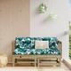 vidaXL Canapés d'angle avec coussins 2 pcs bois de pin imprégné