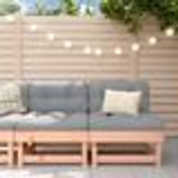 vidaXL Canapés centraux avec coussins 2 pcs bois massif douglas