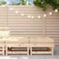 vidaXL Repose-pieds de jardin avec coussins lot de 2 bois pin massif