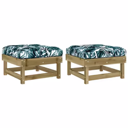 Ces repose-pieds de jardin en bois, qui se démarquent par leur design à lattes et leurs coussins moelleux, seront un excellen ...