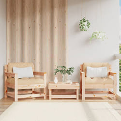 Vidaxl - Chaises de jardin avec coussins lot de 2 bois de pin massif