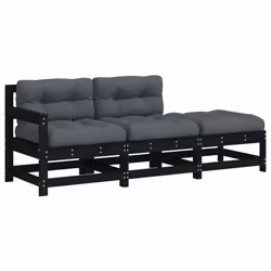 VidaXL 825601, Anthracite, Bois, 110 kg, Adultes et enfants, 32 cm, 60 cm