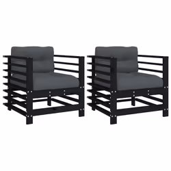 VidaXL 825678, Anthracite, Bois, 110 kg, Adultes et enfants, 12 cm, 60 cm