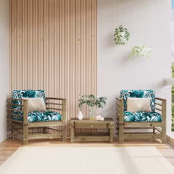 Ces chaises de jardin en bois, qui se démarquent par leur design à lattes et leurs coussins moelleux, seront un excellent sup ...