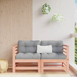 Vidaxl - Canapés d'angle avec coussins 2 pcs bois massif douglas