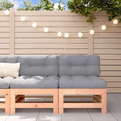 vidaXL Canapés centraux avec coussins 2 pcs bois massif douglas