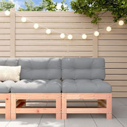vidaXL Canapés centraux avec coussins 2 pcs bois massif douglas