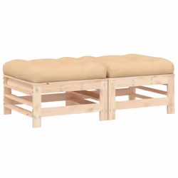 VidaXL 825695, Beige, Bois, 110 kg, Adultes et enfants, 12 cm, 60 cm