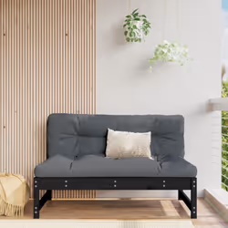 Ce canapé central en bois, qui se démarque par son design à lattes et ses coussins moelleux, sera un excellent supplément à v ...