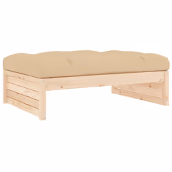 VidaXL 825765, Beige, Bois, 110 kg, Adultes et enfants, 12 cm, 120 cm