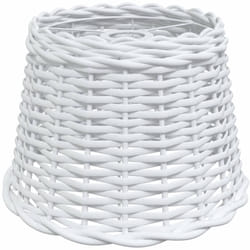 Vidaxl - Abat-jour de plafonnier blanc Ø30x20 cm osier