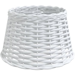 Abat-jour de plafonnier blanc Ø38x23 cm osier vidaXL