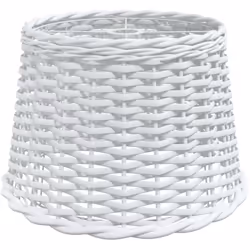 Vidaxl - Abat-jour de plafonnier blanc Ø40x26 cm osier