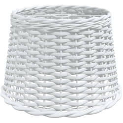 Vidaxl - Abat-jour de plafonnier blanc Ø40x26 cm osier