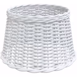 Vidaxl - Abat-jour de plafonnier blanc Ø45x28 cm osier