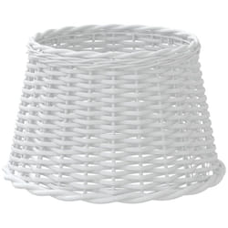 Abat-jour blanc Ø45x28 cm osier Vidaxl