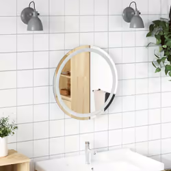 Ajoutez une touche esthétique avec ce miroir de salle de bain à LED, qui convient parfaitement à votre salle de bain et à tou ...