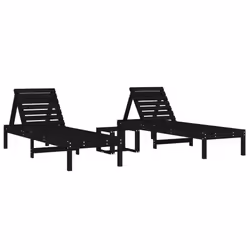 VidaXL 3157683, Linge, Bois de pin, Noir, 70 kg, 380 mm, 400 mm
