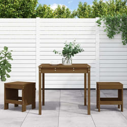 Vidaxl - Ensemble de bistrot de jardin 3 pcs marron miel bois pin massif
