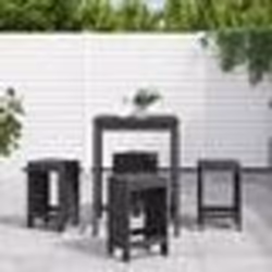 vidaXL Ensemble de bar de jardin 5 pcs gris bois de pin massif