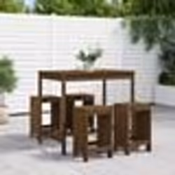 vidaXL Ensemble de bar de jardin 5 pcs marron miel bois de pin massif