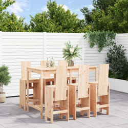 vidaXL Ensemble de bar de jardin 7 pcs Bois de pin massif