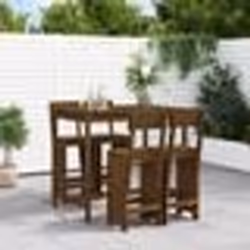 vidaXL Ensemble de bar de jardin 5 pcs marron miel bois de pin massif