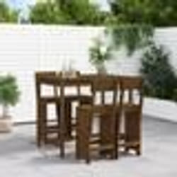 vidaXL Ensemble de bar de jardin 5 pcs marron miel bois de pin massif