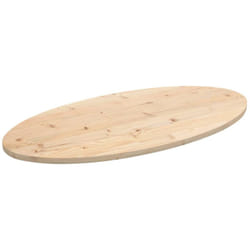 Dessus de table 100x50x2,5 cm bois de pin massif ovale Vidaxl