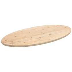 Dessus de table 110x55x2,5 cm bois de pin massif ovale vidaXL