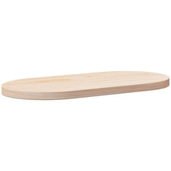 Dessus de table 60x30x2,5 cm bois de pin massif ovale Vidaxl