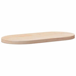 vidaXL Dessus de table 80x40x2,5 cm bois de pin massif ovale