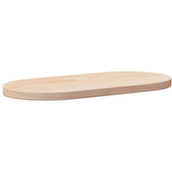 Dessus de table 90x45x2,5 cm bois de pin massif ovale Vidaxl