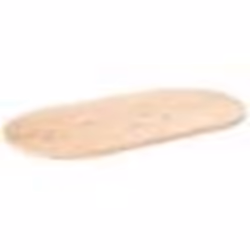 vidaXL Dessus de table 100x50x2,5 cm bois de pin massif ovale