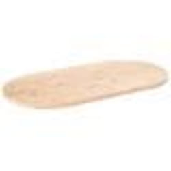 vidaXL Dessus de table 100x50x2,5 cm bois de pin massif ovale