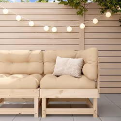 vidaXL Canapé d'angle de jardin bois de pin massif