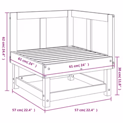 VidaXL 825367 banc de jardin Bois - Vue supplémentaire 7