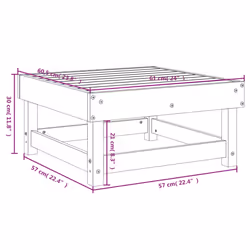 VidaXL 825381 banc de jardin Bois - Vue supplémentaire 8