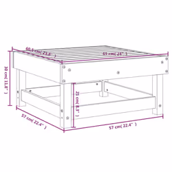 VidaXL 825386 banc de jardin Bois - Vue supplémentaire 8