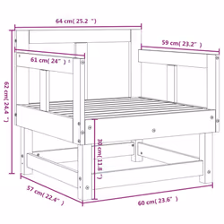 VidaXL 825390 banc de jardin Bois - Vue supplémentaire 8