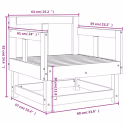 VidaXL 825391 banc de jardin Bois - Vue supplémentaire 8