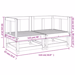 VidaXL 825394 banc de jardin Bois - Vue supplémentaire 8