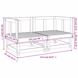 VidaXL 825395 banc de jardin Bois - Vue supplémentaire 8